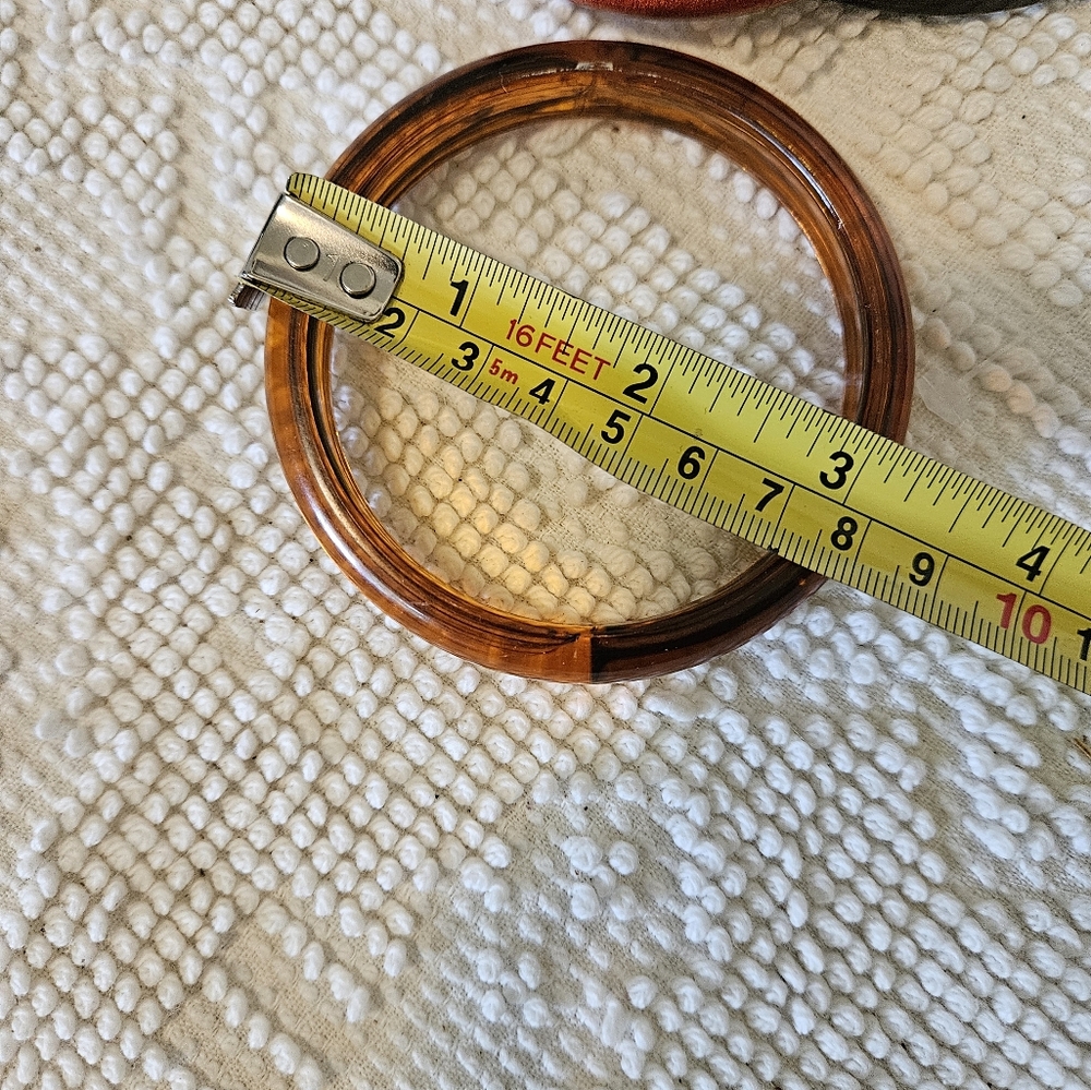 Set of Three Bangles in Black, Red, and Brown - Picture 8 of 8